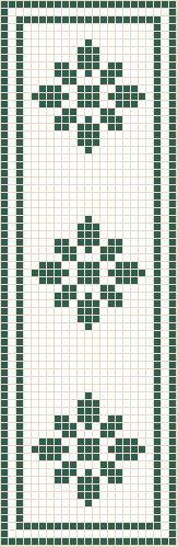 Camino de mesa de filet · Margarita