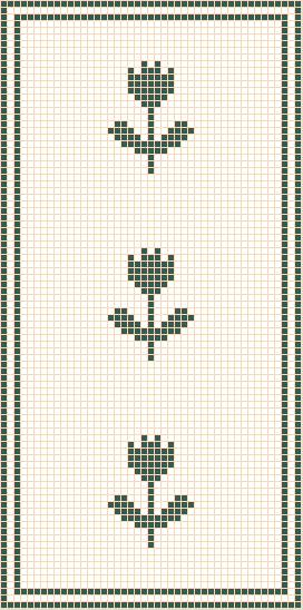 Cortina de ventana de filet · Tulipán
