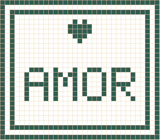 Cuadro con frase de filet · Amor